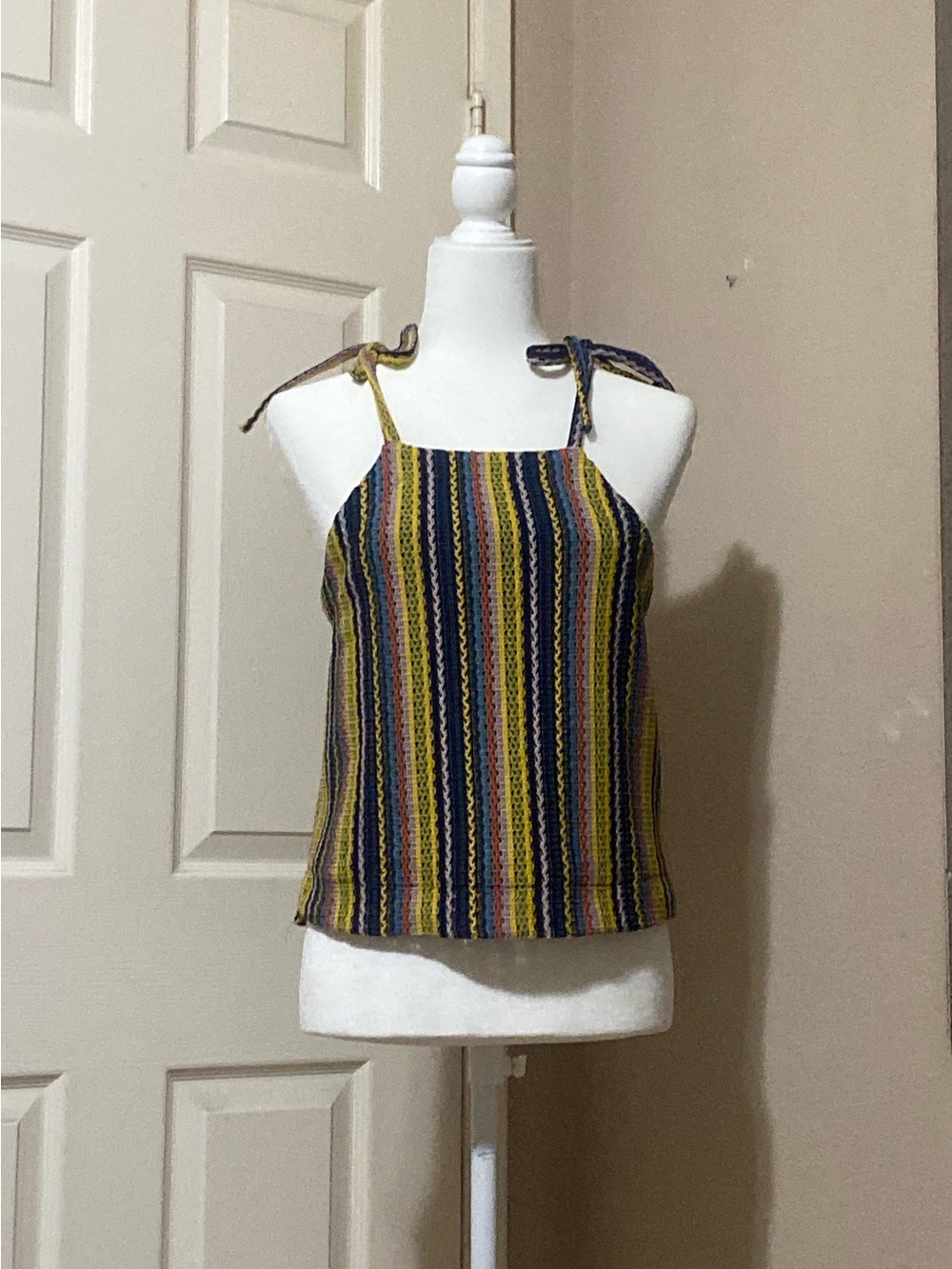 Madewell Multicolor Striped Tie-Shoulder Camisole